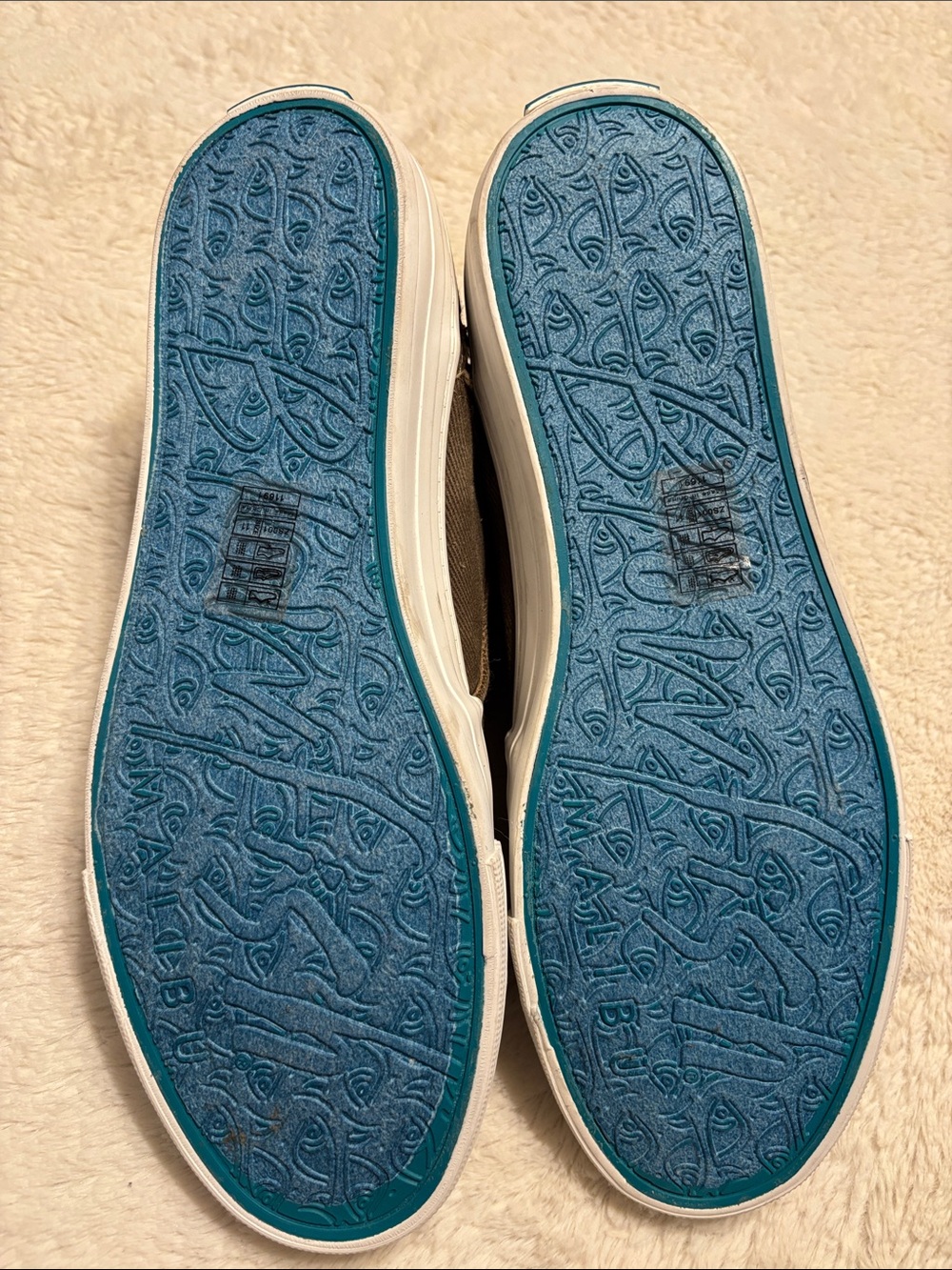 Blowfish Brown Slip-On Canvas High-Top Sneakers with White Sole Sz 11 - Picture 9 of 10